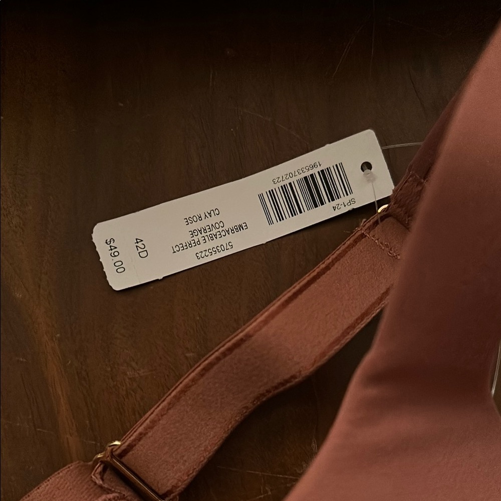 NWT Soma Embraceable Perfect Coverage Bra- Clay Rose - Picture 2 of 4